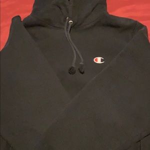 Black champion hoodie